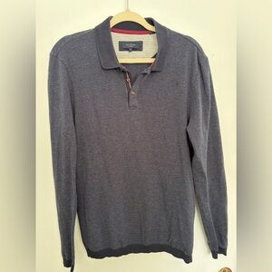 Ted Baker Blue Long Sleeve Polo